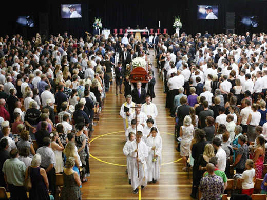 Phillip Hughes Laid to Rest in Hometown  1